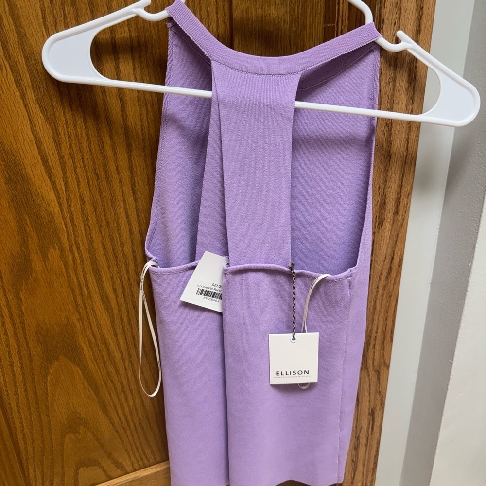 Ellison Lavender Racerback Top - Picture 2 of 3